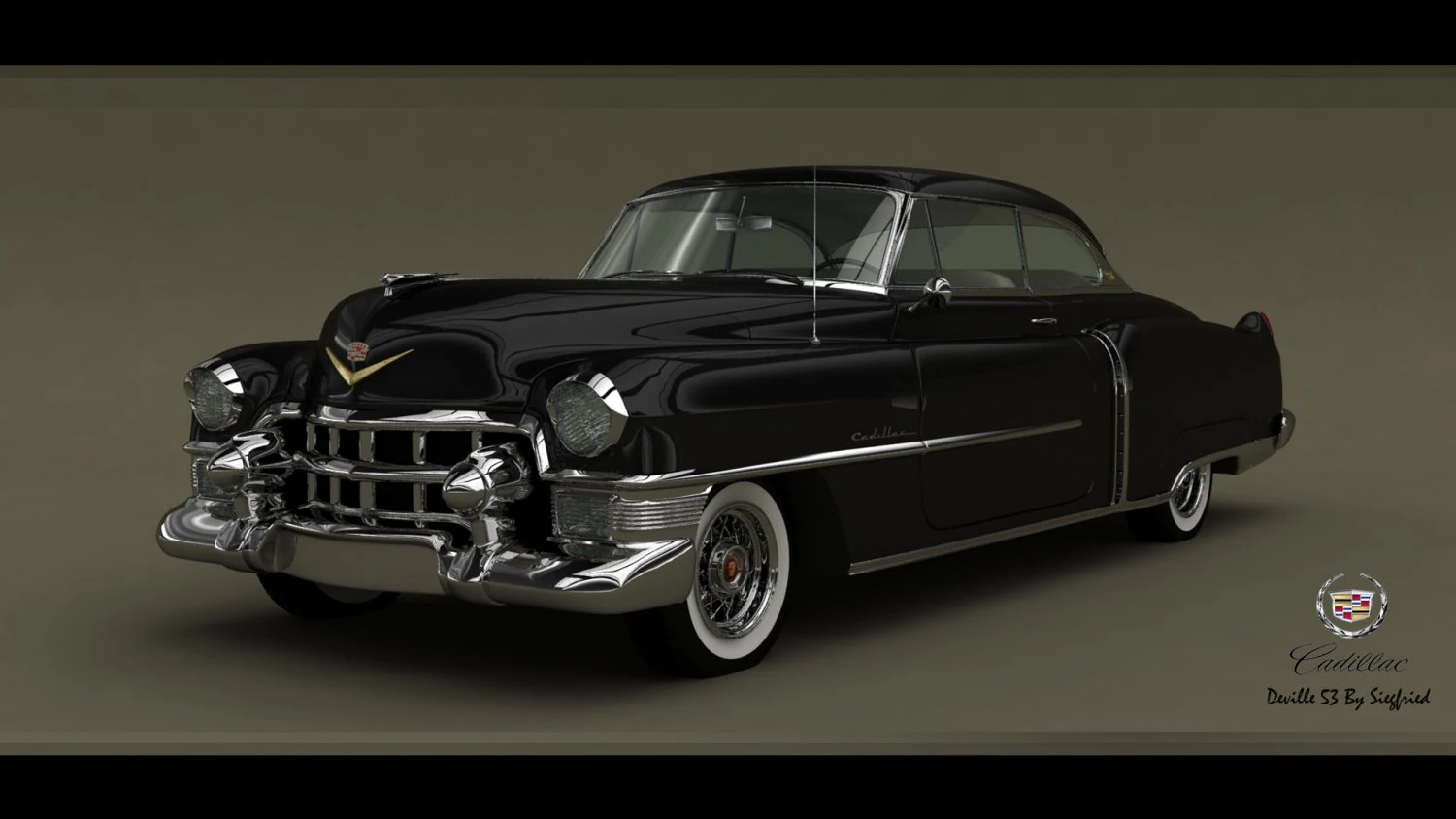 cadillac deville coupe 1953 3D Model .c4d .max .obj .3ds .fbx .stl .blend