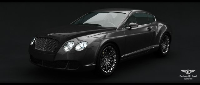 bentley continental gt speed 2008 Model 3D .c4d .max .obj .3ds .fbx .stl .blend 