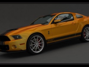 mustang shelby gt500 2013 3D Model