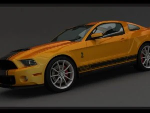 mustang shelby gt500 2013 Modello 3D