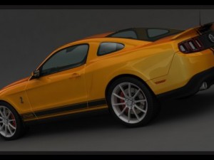 mustang shelby gt500 2013 Model 3D