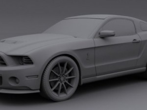 mustang shelby gt500 2013 Model 3D