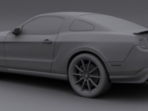 mustang shelby gt500 2013 Model 3D