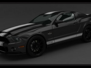 mustang shelby gt500 super snake 2013 3D Model