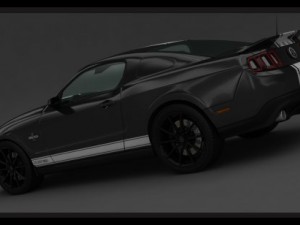 mustang shelby gt500 super snake 2013 3D 모델