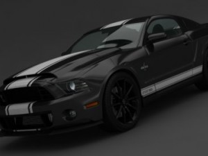 mustang shelby gt500 super snake 2013 3D 모델