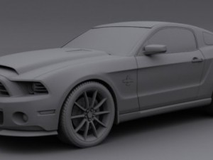 mustang shelby gt500 super snake 2013 3D 모델