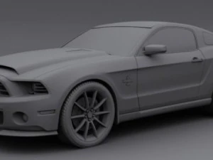 mustang shelby gt500 super snake 2013 3D Model