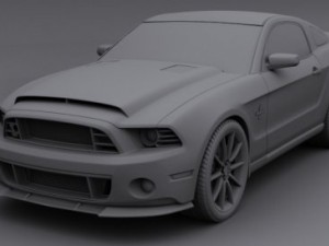 mustang shelby gt500 super snake 2013 3D 모델