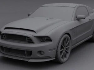 mustang shelby gt500 super snake 2013 3D Model