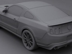 mustang shelby gt500 super snake 2013 3D 모델