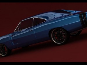 dodge charger rt 1968 Modello 3D