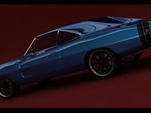 dodge charger rt 1968 3D Model