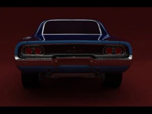 dodge charger rt 1968 3D Model