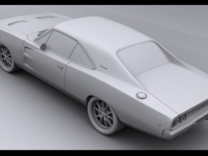 dodge charger rt 1968 Modello 3D