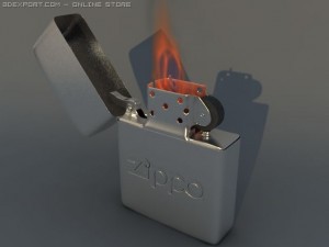 zippo lighter Model 3D