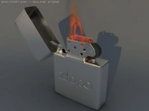 zippo lighter 3D Model