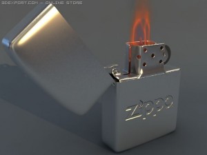 zippo lighter Model 3D