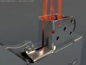 zippo lighter Model 3D