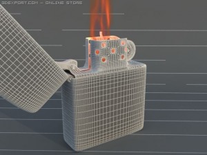 zippo lighter Model 3D