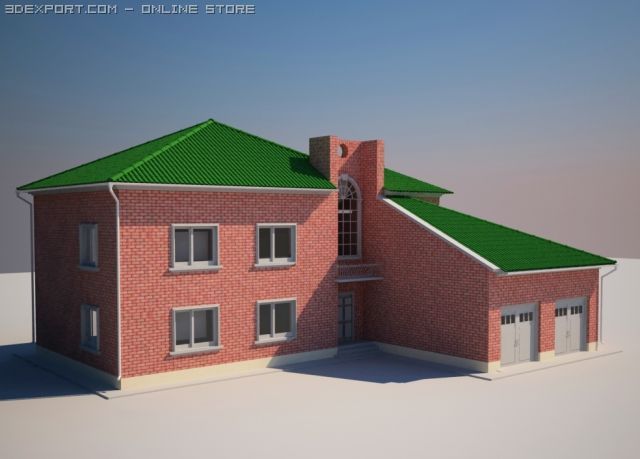 cottage 3D Model .c4d .max .obj .3ds .fbx .stl .blend 