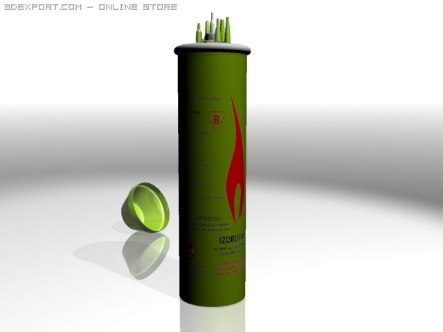 izobutan Modelo 3D .c4d .max .obj .3ds .fbx .stl .blend 