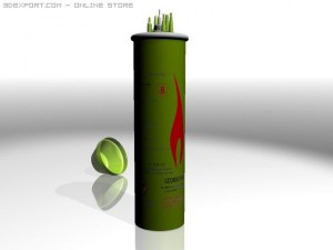 izobutan Model 3D