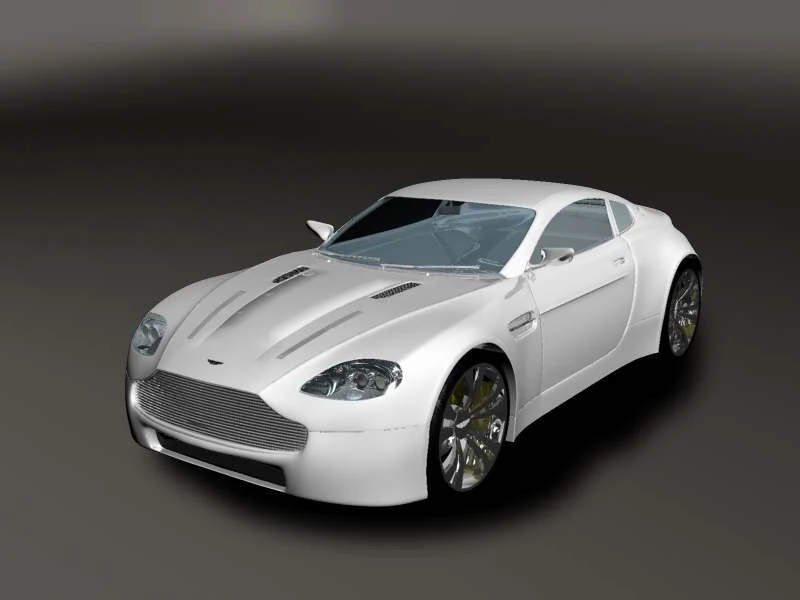 aston martin v8 3D Model .c4d .max .obj .3ds .fbx .stl .blend 