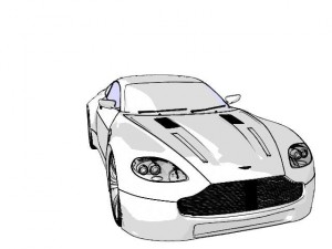 aston martin v8 Modèle 3D
