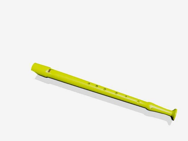 hohner recorder block flute 3D Model .c4d .max .obj .3ds .fbx .stl .blend 