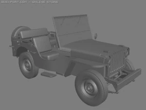 willys mb 3D Model