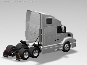 volvo vn series truck 3D Модель