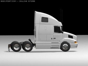 volvo vn series truck 3D Модель