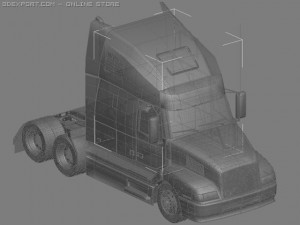 volvo vn series truck 3D Модель