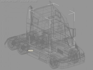 volvo vn series truck 3D Модель