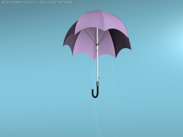 umbrella 3D Model .c4d .max .obj .3ds .fbx .stl .blend 