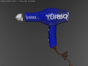 hair dryer Modèle 3D