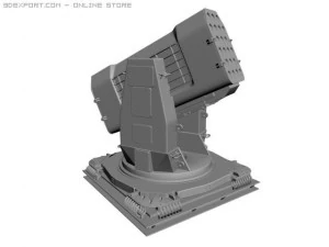 rim116 rolling airframe missile launcher 3D Model