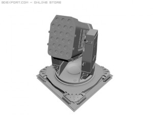 rim116 rolling airframe missile launcher Modelo 3D