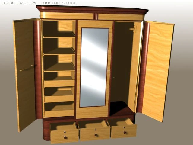 szafa Model 3D .c4d .max .obj .3ds .fbx .stl .blend 