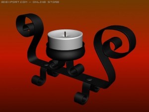 candlestick 3Dモデル