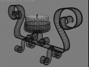 candlestick 3Dモデル
