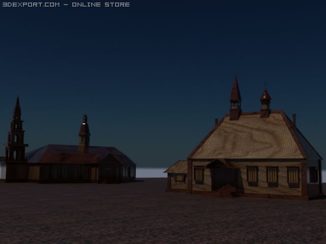 church Modelo 3D .c4d .max .obj .3ds .fbx .stl .blend 