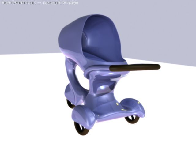 perambulator Model 3D .c4d .max .obj .3ds .fbx .stl .blend