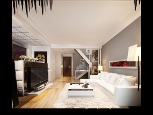 living room photoreal 3D Model