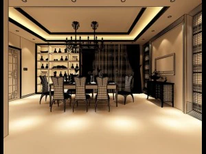 living room photoreal 3D Model