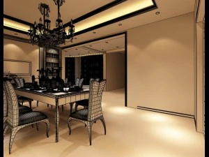 living room photoreal 3D Model