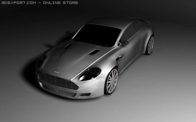 aston martin db9 3D Model .c4d .max .obj .3ds .fbx .stl .blend 