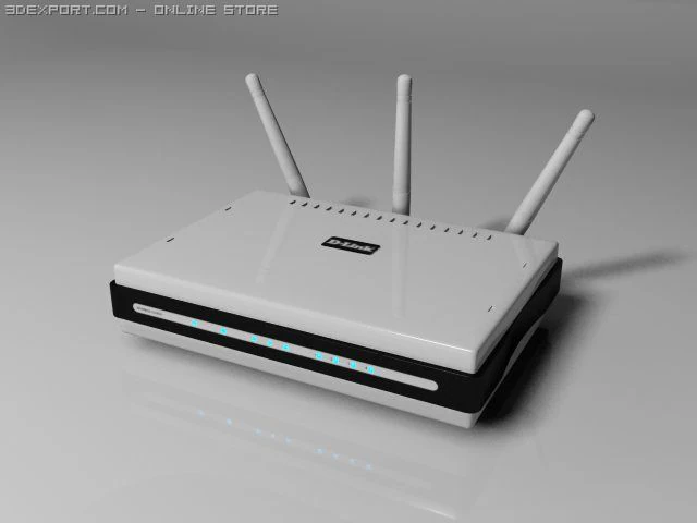 routeur Modèle 3D .c4d .max .obj .3ds .fbx .stl .blend 