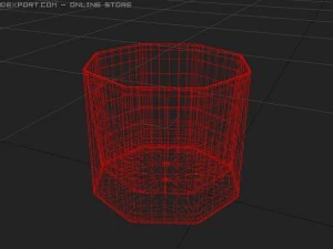glass on eight sides 3D Model